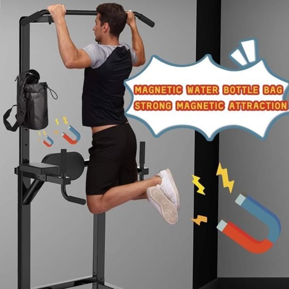Magnetic Water Bottle Bag Strong Attachment‎ Outdoor Gym Travel Black